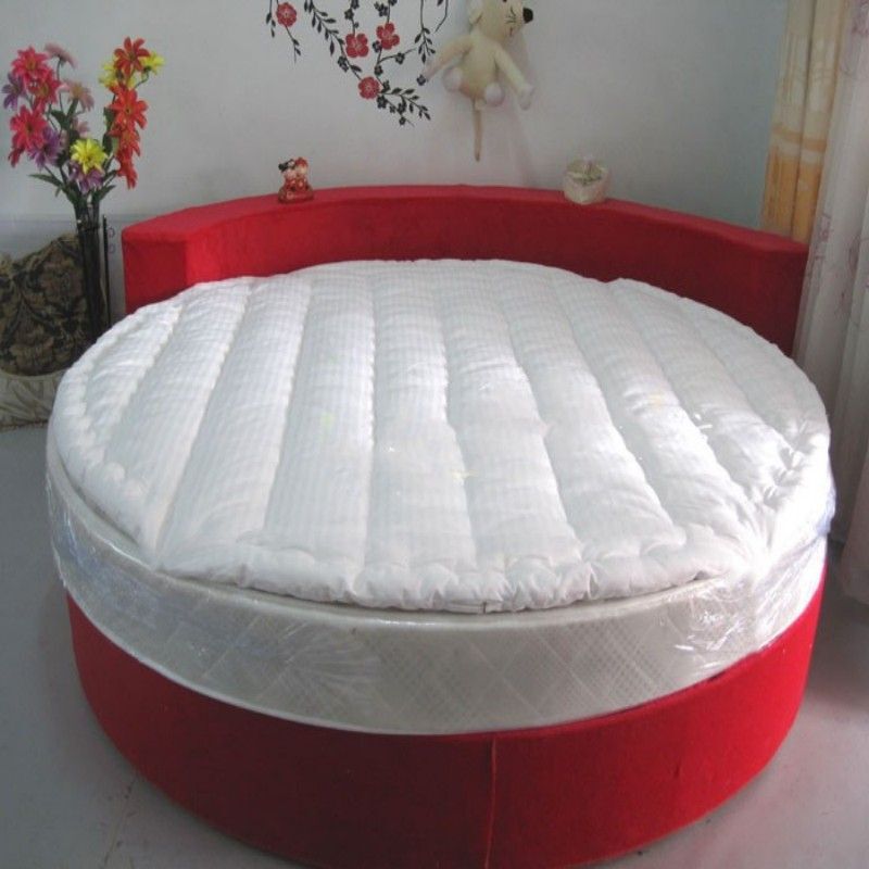 Round Bed Protector, Fitted Round Mattress Pad, Hotel Round Bed Mattress, Round Bed Cotton Pad, Fitted Round Mattress Pad with Free Shipping