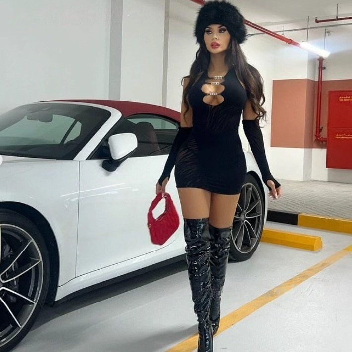 Benzy ropa interior atractiva Europa y los Estados Unidos nueva sexy hueco manga larga bolsas de cuello apretadas colgantes de la tentación de la cadena SK0626 image 4