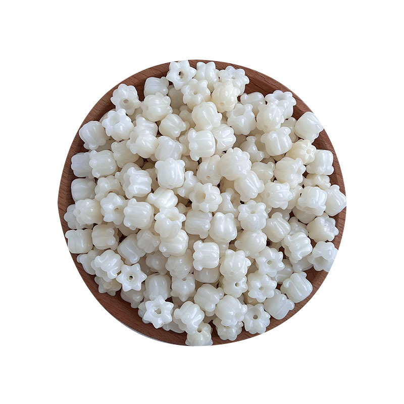菩提根雕刻小雏菊散珠手工DIY串珠手链挂件文玩手串配饰佛珠配件|undefined