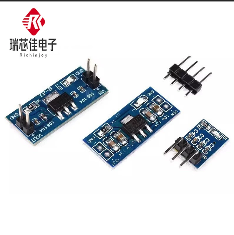AMS1117-3.3/5V DC-DC понижающий стабилизированный модуль питания LDO чип большая плата AMS1117