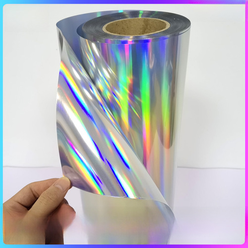 1.07-meter seven-color laser advertising decorative engraved paper with thick self-adhesive instant sticker car vinyl laser film