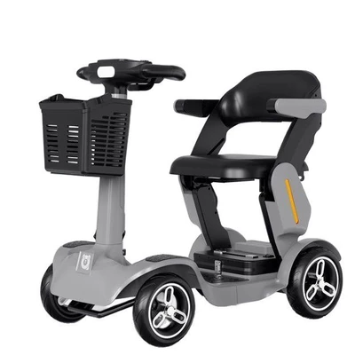 Four-Wheeled Smart Scooter for Qatlanan elektrik velosipedlər - smart-high-configuration-grey-24v15a-lithium-battery-about-60-miles