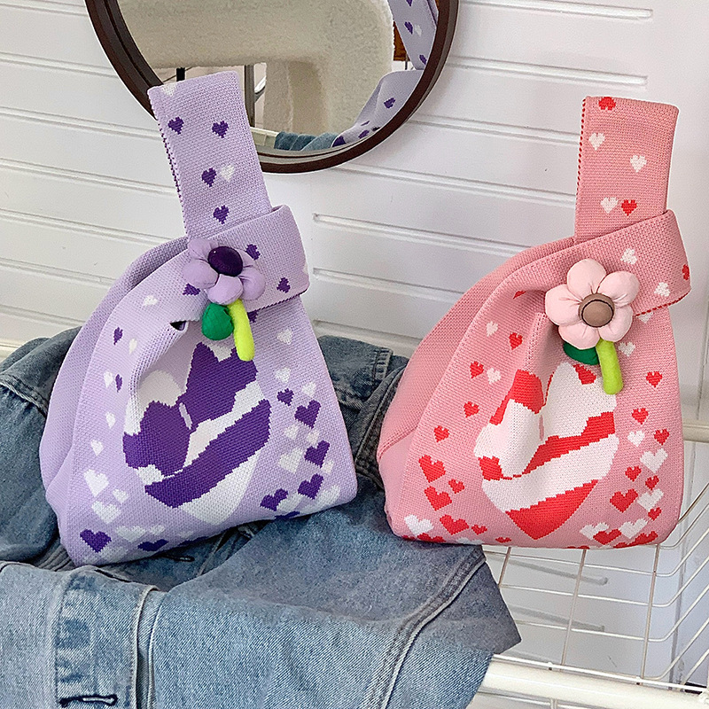 Bolsa de regalo del día del maestro, nueva bolsa de regalo de punto de alta calidad, bolsas de muñeca para maestros, bolsas de punto