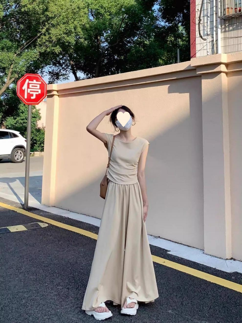 ChicShe Plus Size Tea Outfit For Women New Small Sweet Korean Style Dress Summer Set_voghion.com