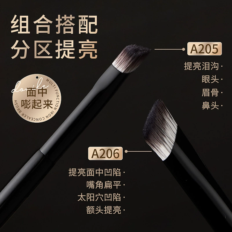 UNIVERSAL МЯГКАЯ КОНСИЛЕРНАЯ КИСТЬ MKING PRETTY, хайлайтер для лица