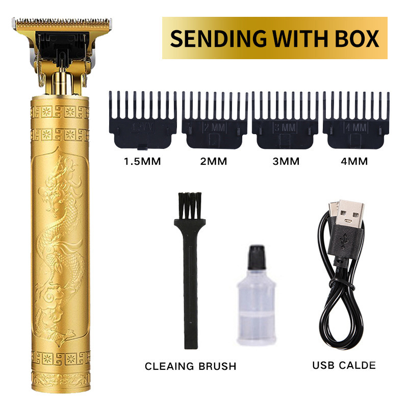 Cortador de pelo de empuje eléctrico con cabeza de aceite, cortador de pelo de empuje eléctrico con cabeza de afeitar enchufable y recargable, cortador de pelo de empuje eléctrico transfronterizo