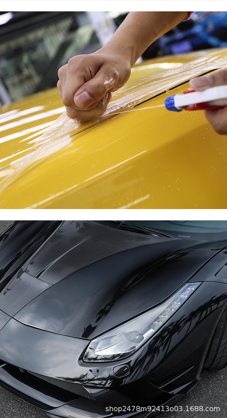 Cross-border wholesale tpu invisible car clothing 7.5MIL car paint protective film anti-scratch scratch scratch self-repairing car model
