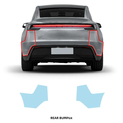 car clothing film full car | Car paint protective film - rear-bumper-tpu-transparent-protective-film-new-version-of-model-y-in-2025
