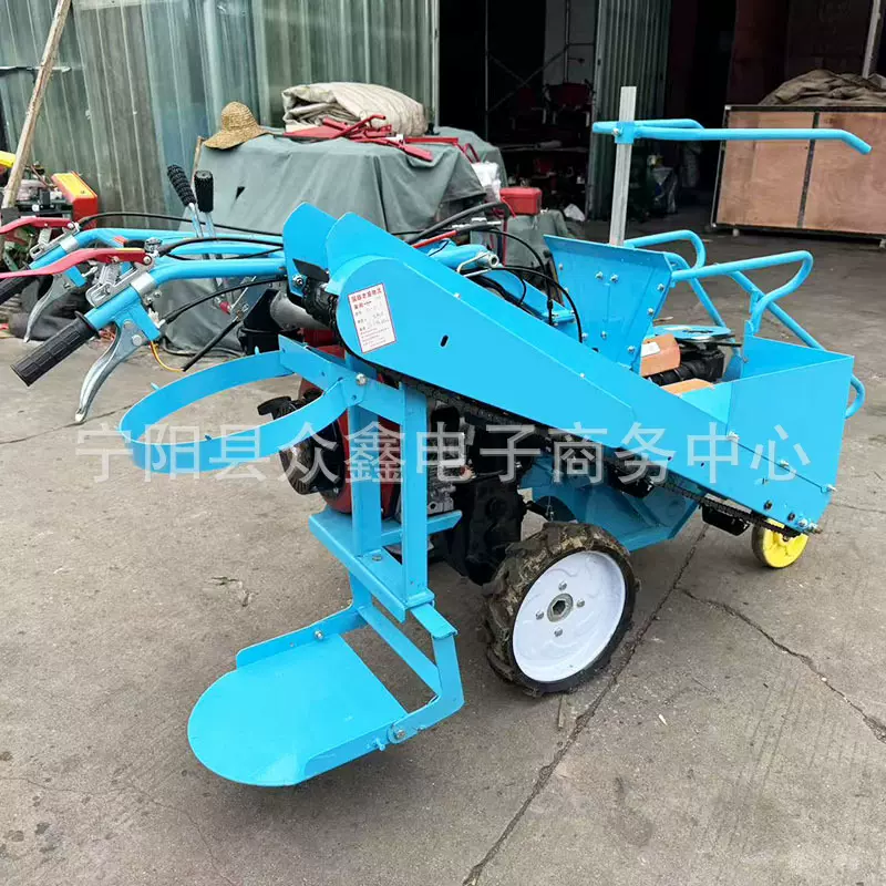 自动玉米收获机装袋机玉米收割机手推单行玉米割台