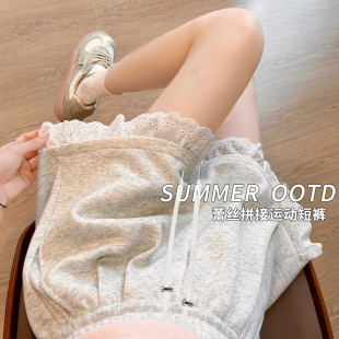 Pregnant Women's Shorts Summer Outer Wear Thin 2025 New Wide-leg Pants Without Stomach and Belly-supporting Base Pants Summer Wear