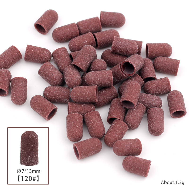 Alta calidad de la tapa de arena de uñas broca para eliminar la piel muerta callo de cuidado de los pies gorra de hilo golpear herramientas de accesorios de molino eléctrico