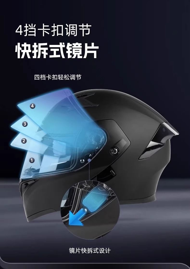 2024 New VGV3C Certified Motorcycle Helmet Flip Up Winter and Autumn
