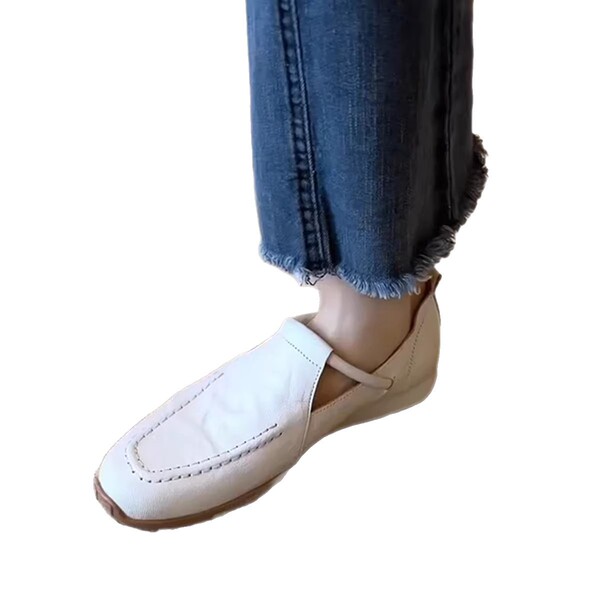 Low retro exclusive fashionable wear-resistant shoes flat for work…
