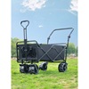 fold Trolley household Trolley The four round Pull the car Portable Buy food Trolley Car outdoors Camp Go fishing