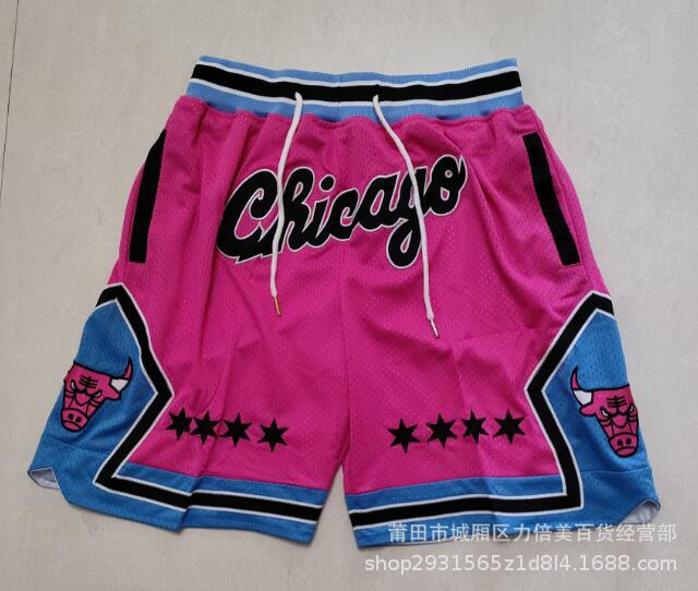 Other Chicago Bulls Basketball Shorts Mesh Pink Blue