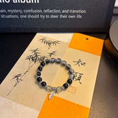 畅销墨韵复古新中式手串批发古风暗黑潮流礼物男士手串国潮设计