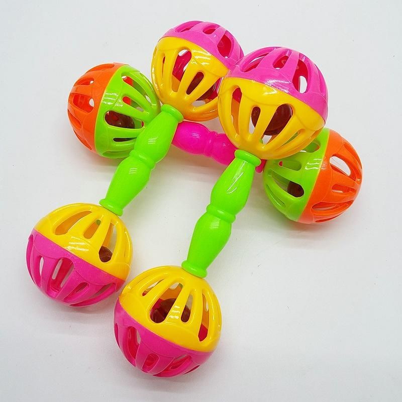 Rattle child Double head Bell Toys baby hold Early education Toys children Special education Toys gift gift