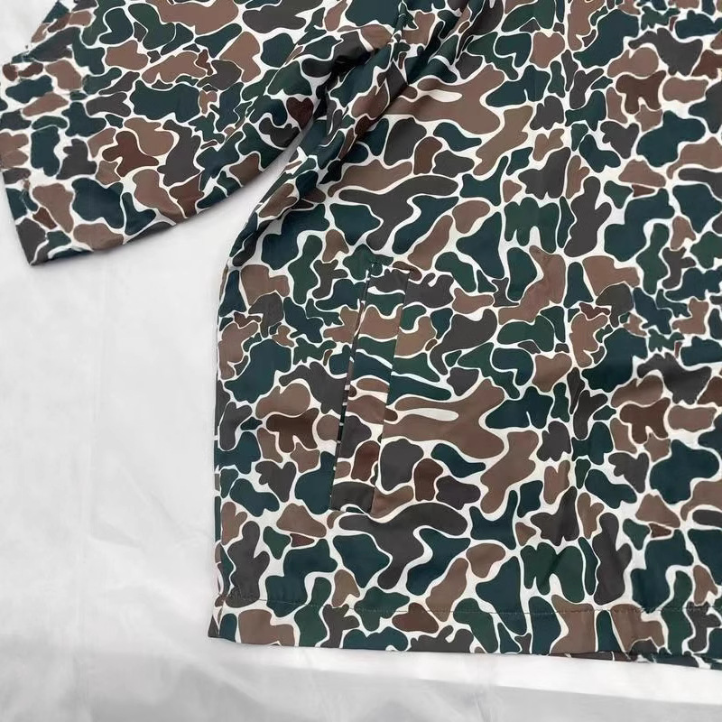 Women's Camouflage Hooded Sweatshirt Jacket Long Sleeved Zipper Pocket_ecoleips.com