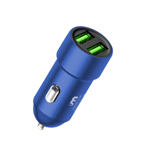 Baitong K5 car mobile phone charger 3.4A fast charging dual port USB car power converter metal car charging head