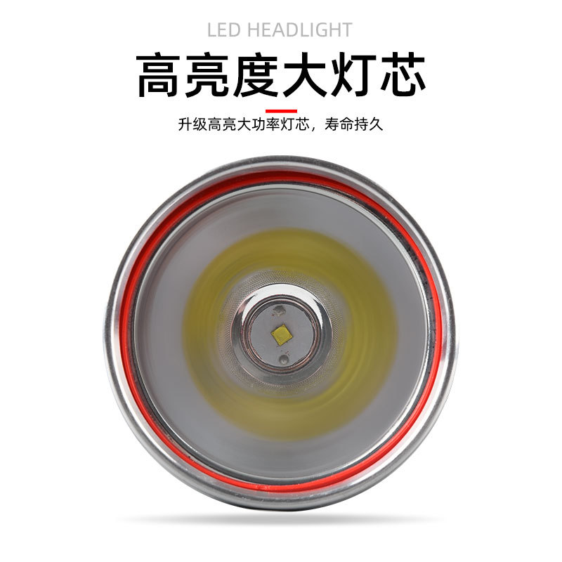 Fuerte luz LED faro recargable de largo alcance para acampar al aire libre lámpara de pesca larga resistencia lámpara de minería de inducción montada en la cabeza al por mayor