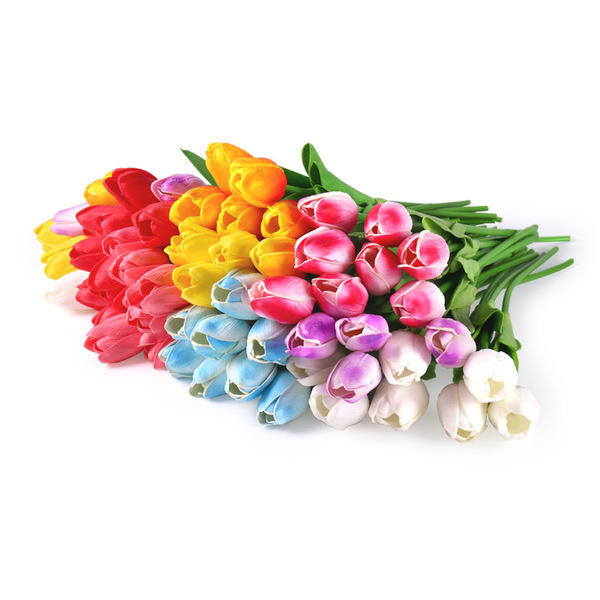 Simulated tulip PU mini tulip simulated home decoration photo props…