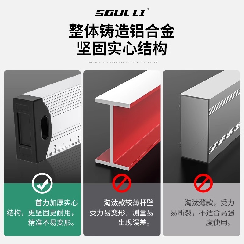 强磁水平尺高精度小型带强磁迷你平水尺铝合金靠尺平衡水平仪带磁|undefined