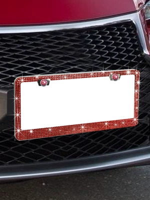 License Plate Frame, License plate holder/license plate holder - light-red