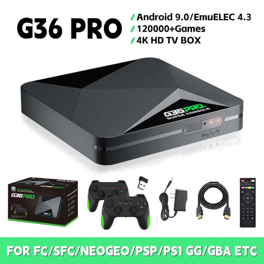 New G36 Pro Dual System Home Game Console 4K High-Definition Game Set-Top Box Tv Wireless Two-Player Game