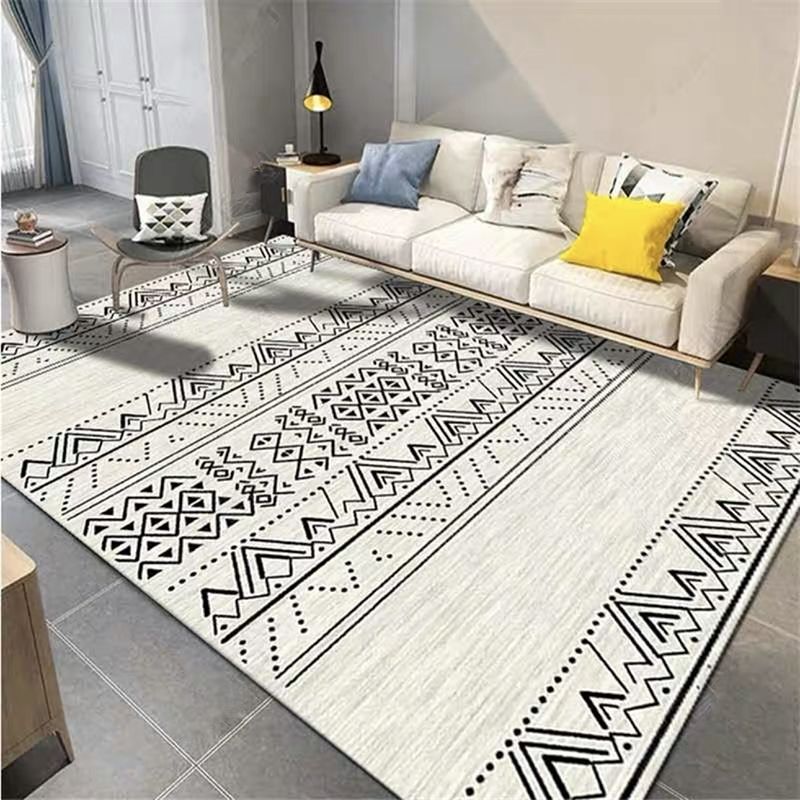 批發仿羊絨客廳臥室地毯 可手洗吸水隔涼毛絨茶几毯 家用地毯