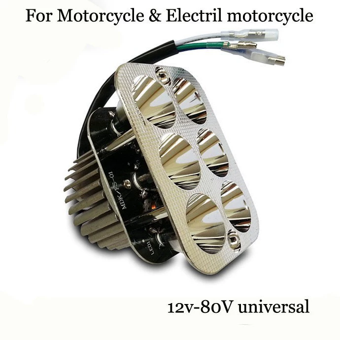 1 шт 12V-80V Мотоцикл 18W 6LED фара прожектор