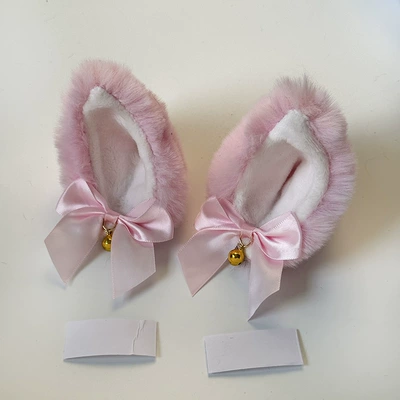 Source factory cat ear helmet decoration motorcycle helmet accessories support in-stock delivery multi-color cat ear helmet decorations (Motosiklet dəbilqələri) - cat-ear-pink-bow-1-pair-pink
