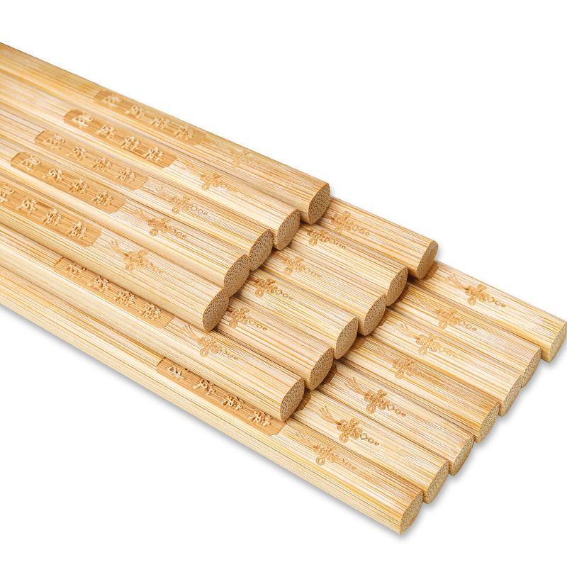 Alishan hogar palillos de bambú tallado Año Nuevo sobre rojo palillos 24CM sin pintura sin cera paquete familiar en stock entrega envío gratuito