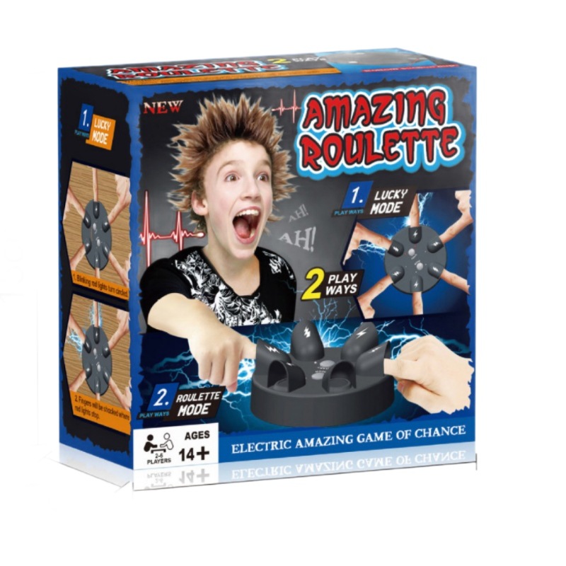 Nuevo juego de mesa extraño de Amazon transfronterizo, descompresión complicada, detector de mentiras de descarga eléctrica de seis dedos, reunión de adultos, juego complicado