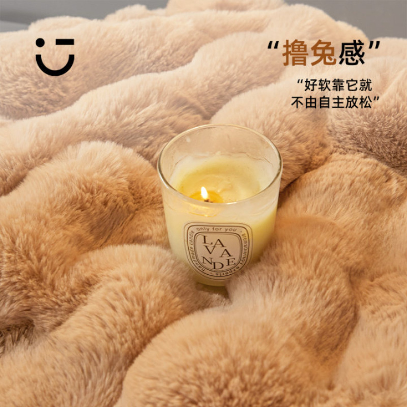 Almohada de piel de conejo de doble cara, sofá, almohada para sala de estar, respaldo para oficina, cojín de cabecera de invierno, núcleo de almohada, hogar para automóvil