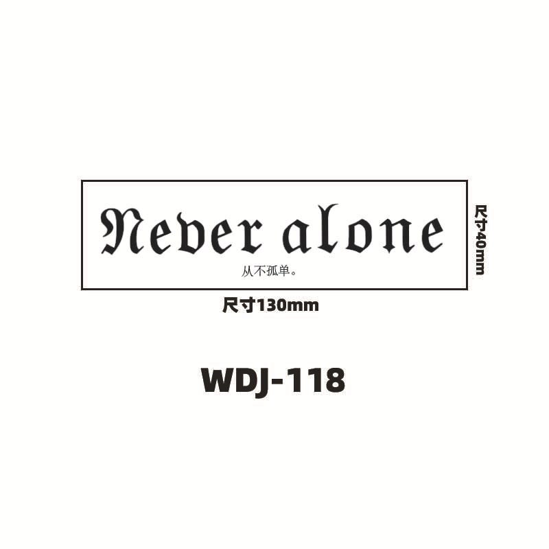 Jugo de hierbas pegatinas de tatuaje letras inglesas pegatinas de tatuaje de clavícula de la mano de espalda alta sensación impermeable a prueba de sudor semipermanente