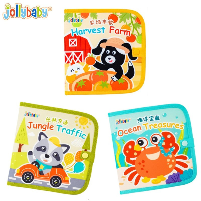 Jollybaby Baby desgarrar libro, libro de máquina, mano mágica para bebé desgarrar libro, juguete de educación temprana para niños pequeños