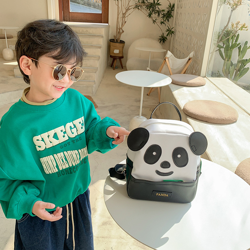 Lindo Panda mochila para niños 2022 nueva mochila de bebé de dibujos animados de jardín de infantes Mochila pequeña para niños
