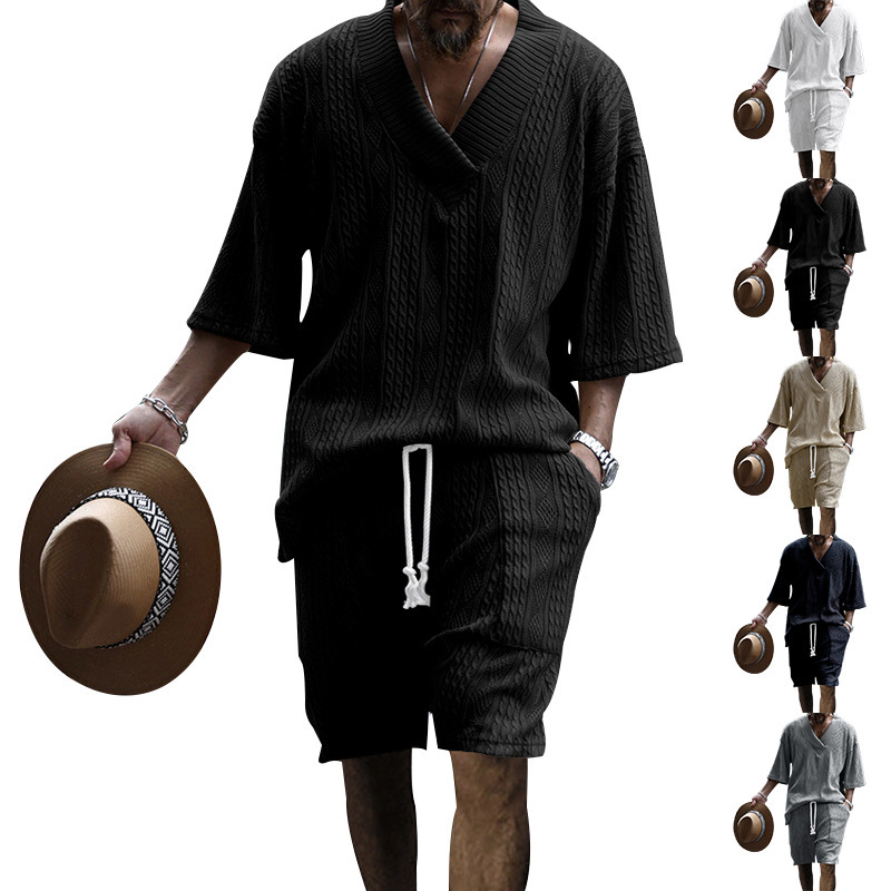 Männer Einfarbig Shorts-Sets Herren Bekleidung display picture 17