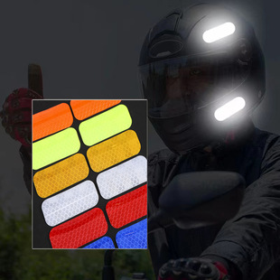 Car Electric Vehicle Pet Reflective Film Heart Lattice Car Sticker Scooter Helmet Special Reflective Sticker with Adhesive Backing