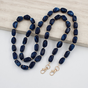 Cross-Border Irregular Acrylic Beaded Bag Chain DIY Decorative Chain Bag Strap Fashion Diagonal Single Shoulder Strap Strap