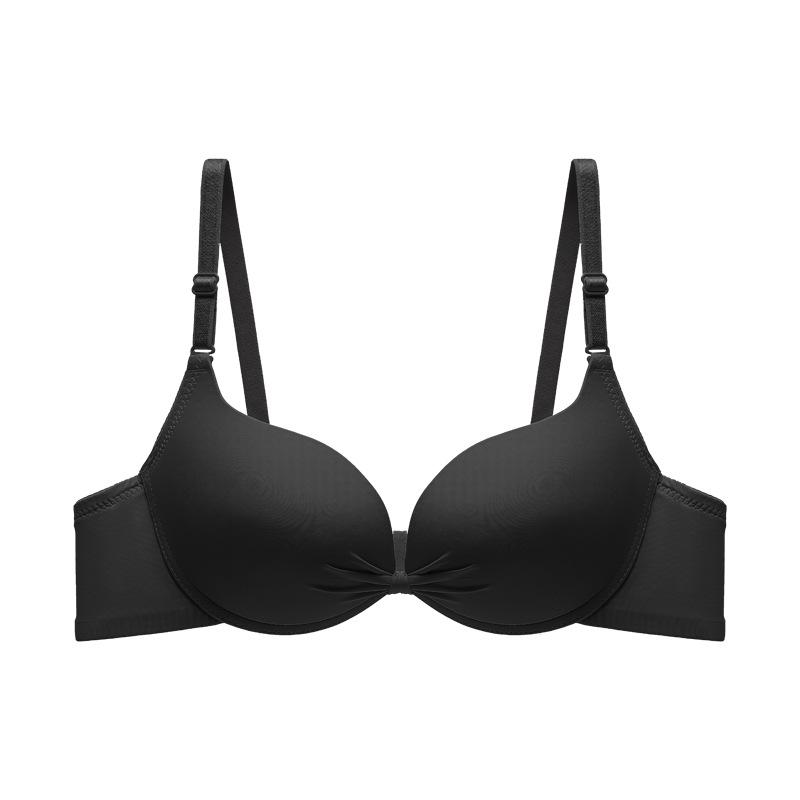 Brassiere de brillo de color sólido de comercio exterior transfronterizo con anillo de acero de soporte para juntar ropa interior sin marcas contra la caída del bra image 7