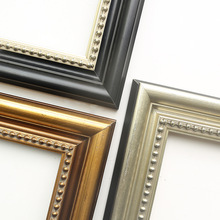 廠家直銷金色高檔實木線條相框畫框 貼金箔工藝木質框條來樣訂制
