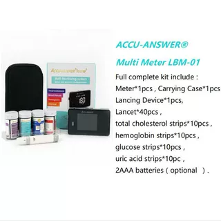 现货英文Accu answer isaw 4in1分析仪带胆固醇血糖尿酸血红蛋白