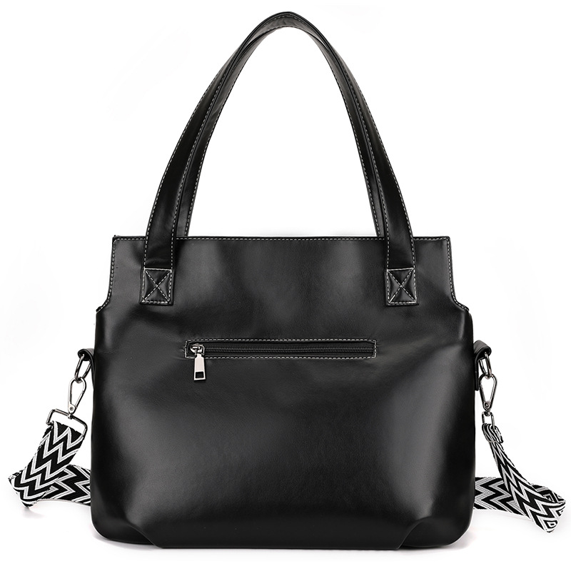 Nuova borsa a tracolla da donna, alla moda, versatile, semplice e alla moda, grande capacità, portatile, impermeabile, in PU._voghion.com