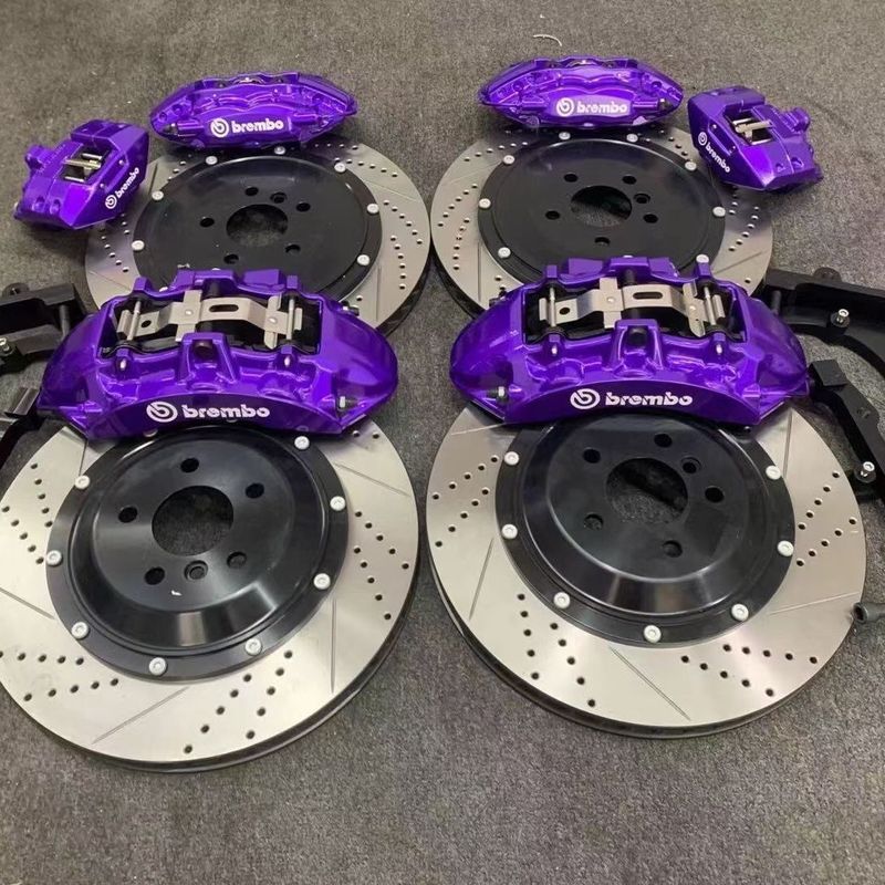 布雷博brembo V6前六后四活塞刹车卡钳套装适用任意车型18寸轮毂|undefined