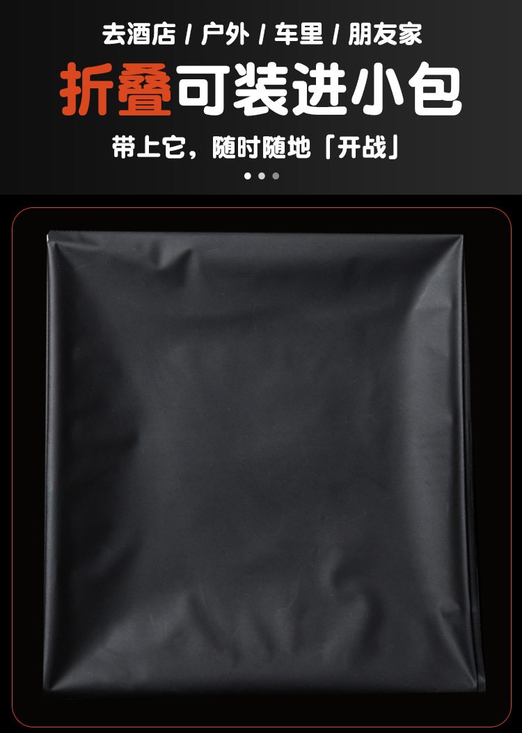 Inflatable PVC Intimacy Pillow and Waterproof Bed Sheet Set, Black — detail image 24