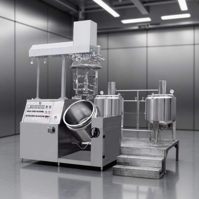 200L真空乳化机 生产型中试型真空乳化机 化妆品日化用真空乳化机