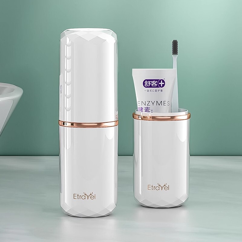 トラベルウォッシュセット電動歯ブラシ収納ボックスマウスウォッシュカップポータブルウォッシュバッグ男性と女性の出張|undefined