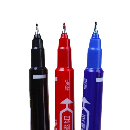 Manufacturer supplies ZEBILI oil-based pen small double-ended marker MO-120 oil-based marker pen hook line pen