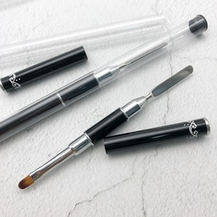Double-head dual-purpose nail light therapy pen with color glue embossing stick diamond painted nail brush tool